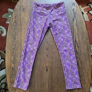 Quiet Storm Surf Shop Purple Printed Leggings Size Women's XS